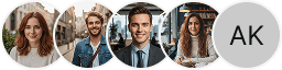 Multiple investor profile avatars on Nui Tailoc trading review block